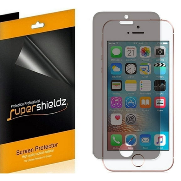 [2-pack] Supershieldz for Apple iPhone SE (1st Gen, 2016 Edition) Privacy (Anti-Spy) Screen Protector Shield