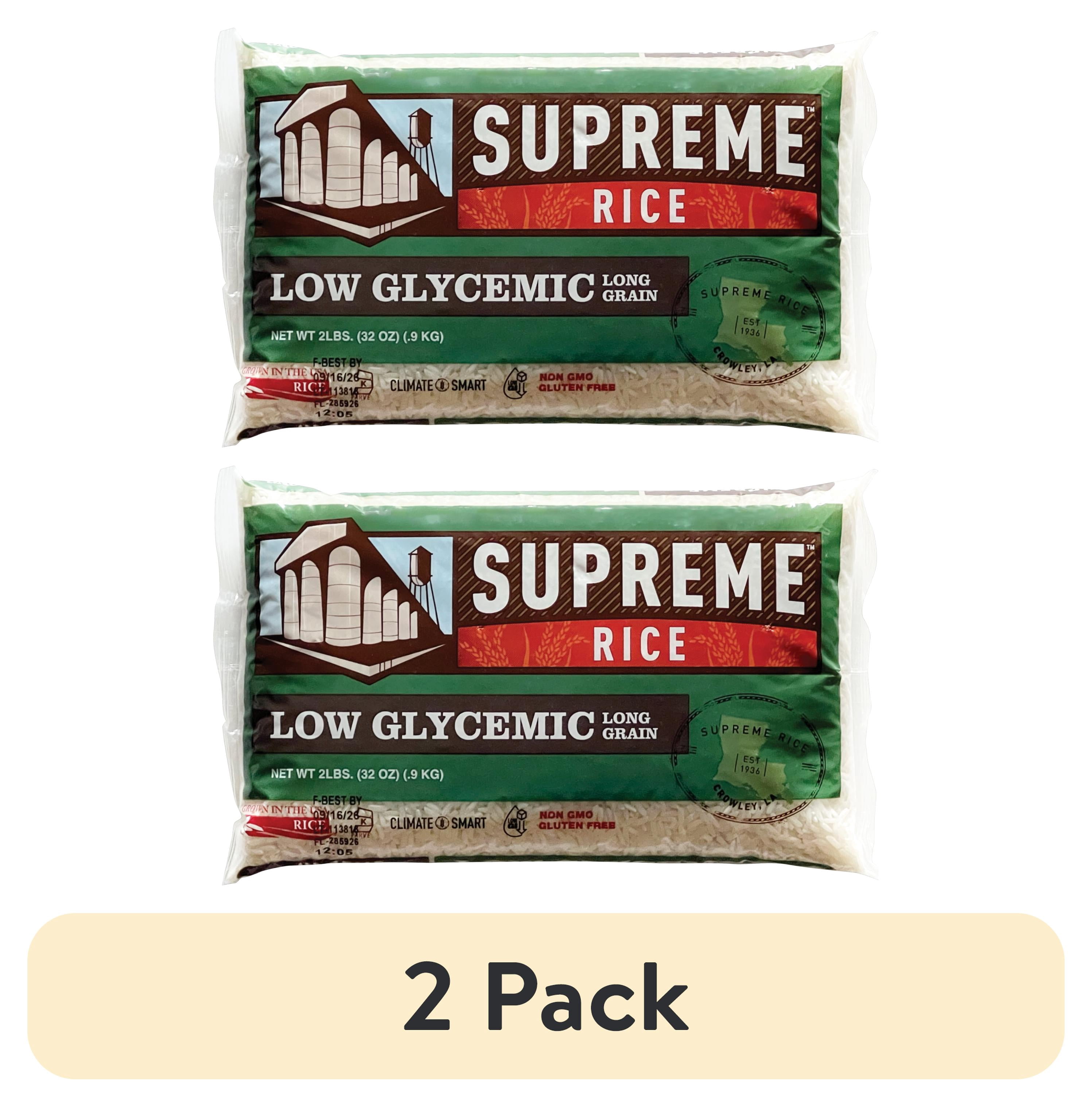 (2 pack) Supreme Rice 2lb Bag of Low Glycemic Rice