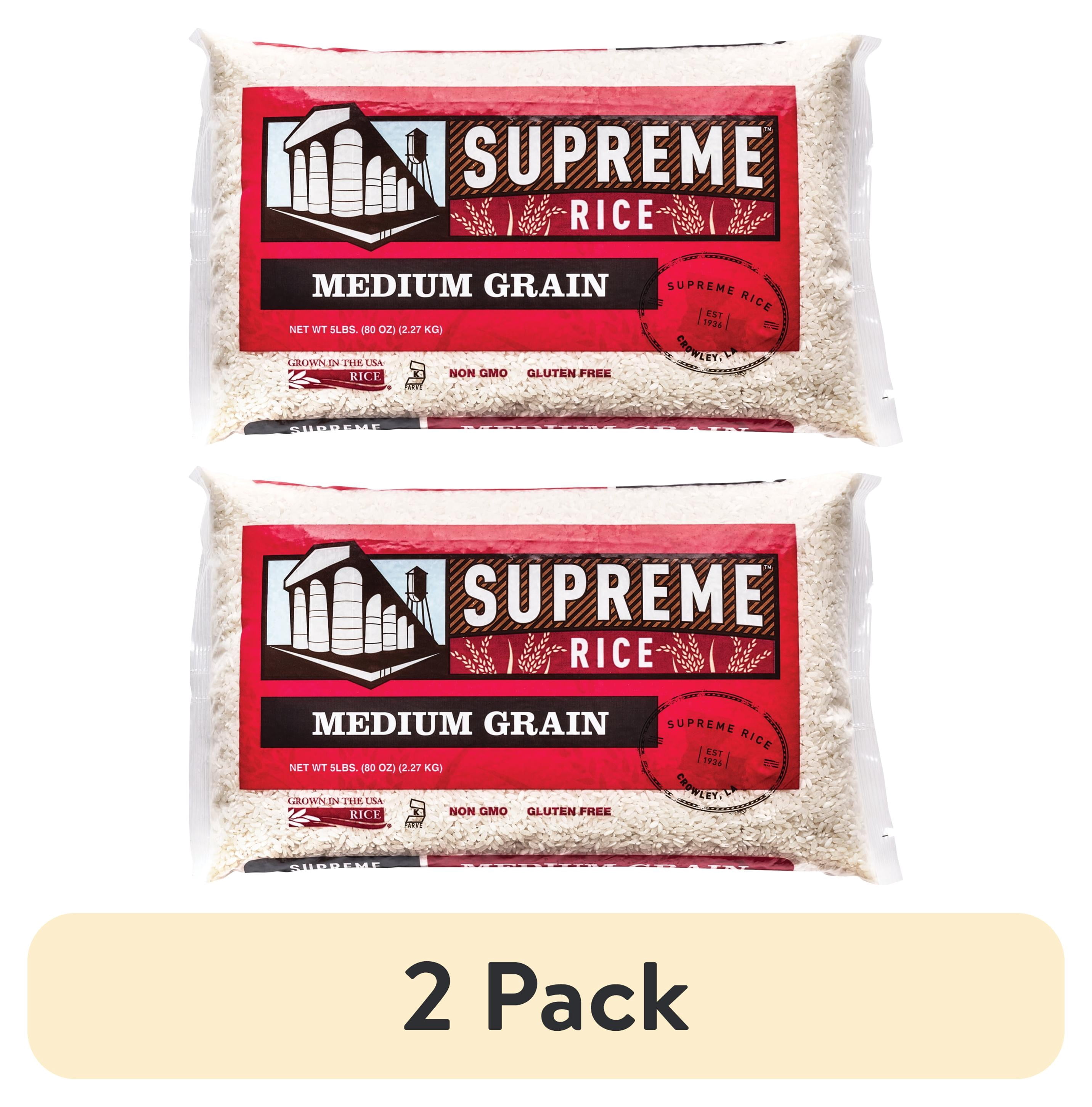 Supreme Rice Brown Rice (2 pack) Supreme Rice 5lb Bag of White Medium Grain Rice - Walmart.com