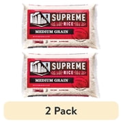 (2 pack) Supreme Rice 5lb Bag of White Medium Grain Rice