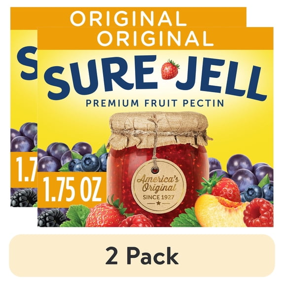 (2 pack) Sure Jell Original Premium Fruit Pectin, 1.75 oz Box