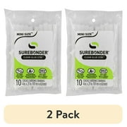 (2 pack) Surebonder All Purpose Clear 4-inch Mini Size Hot Glue Sticks - 10 Pack