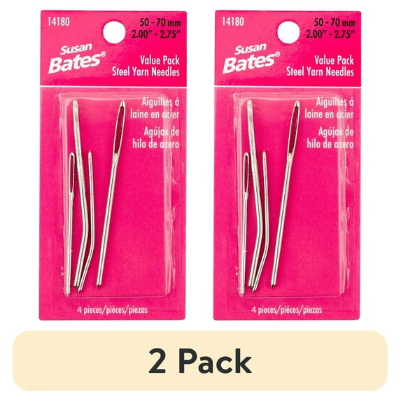 (2 pack) Susan Bates Steel Yarn Needles Value Pack-