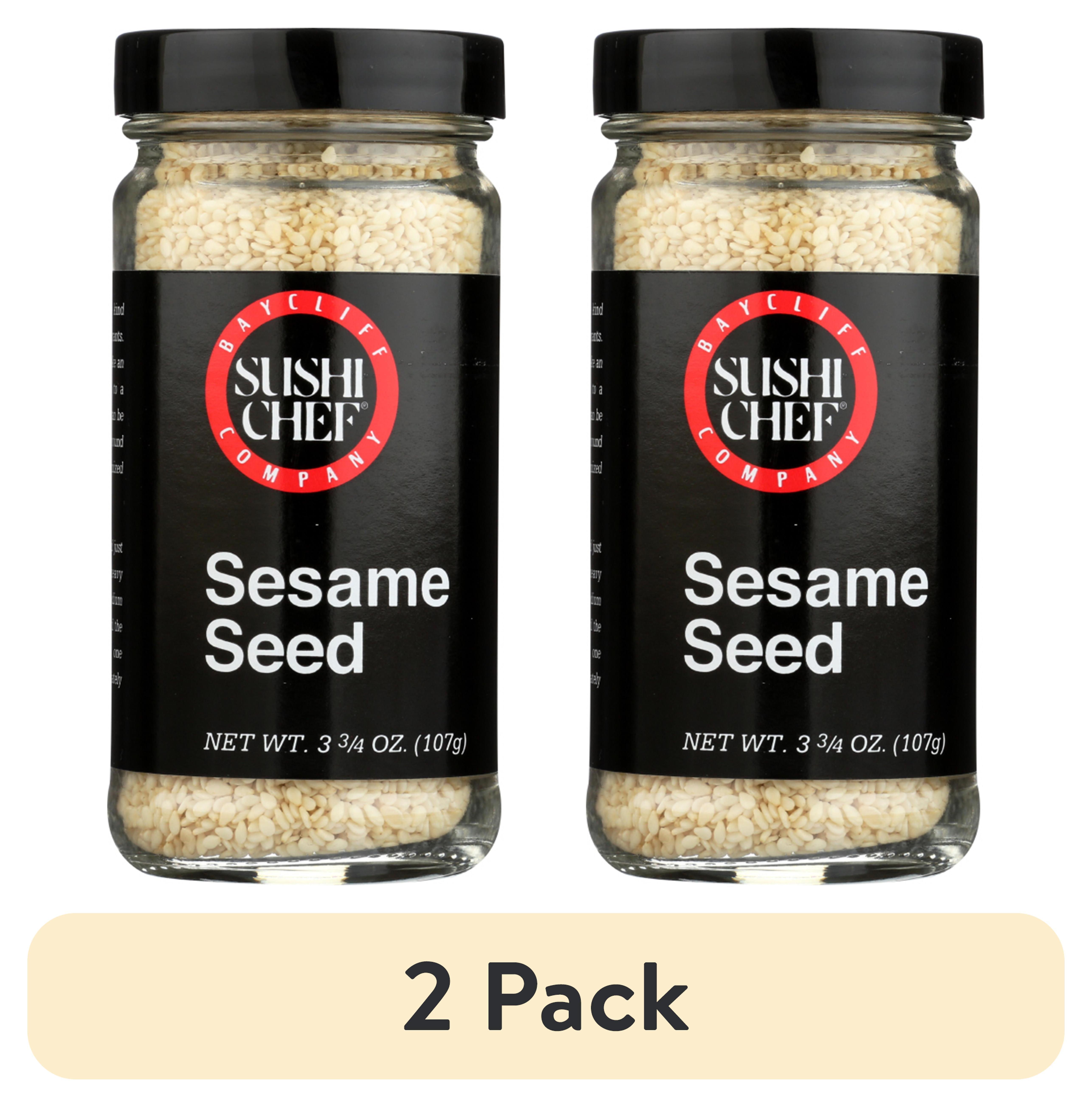 (2 pack) Sushi Chef Sesame Seeds, 3.75 oz (107g)