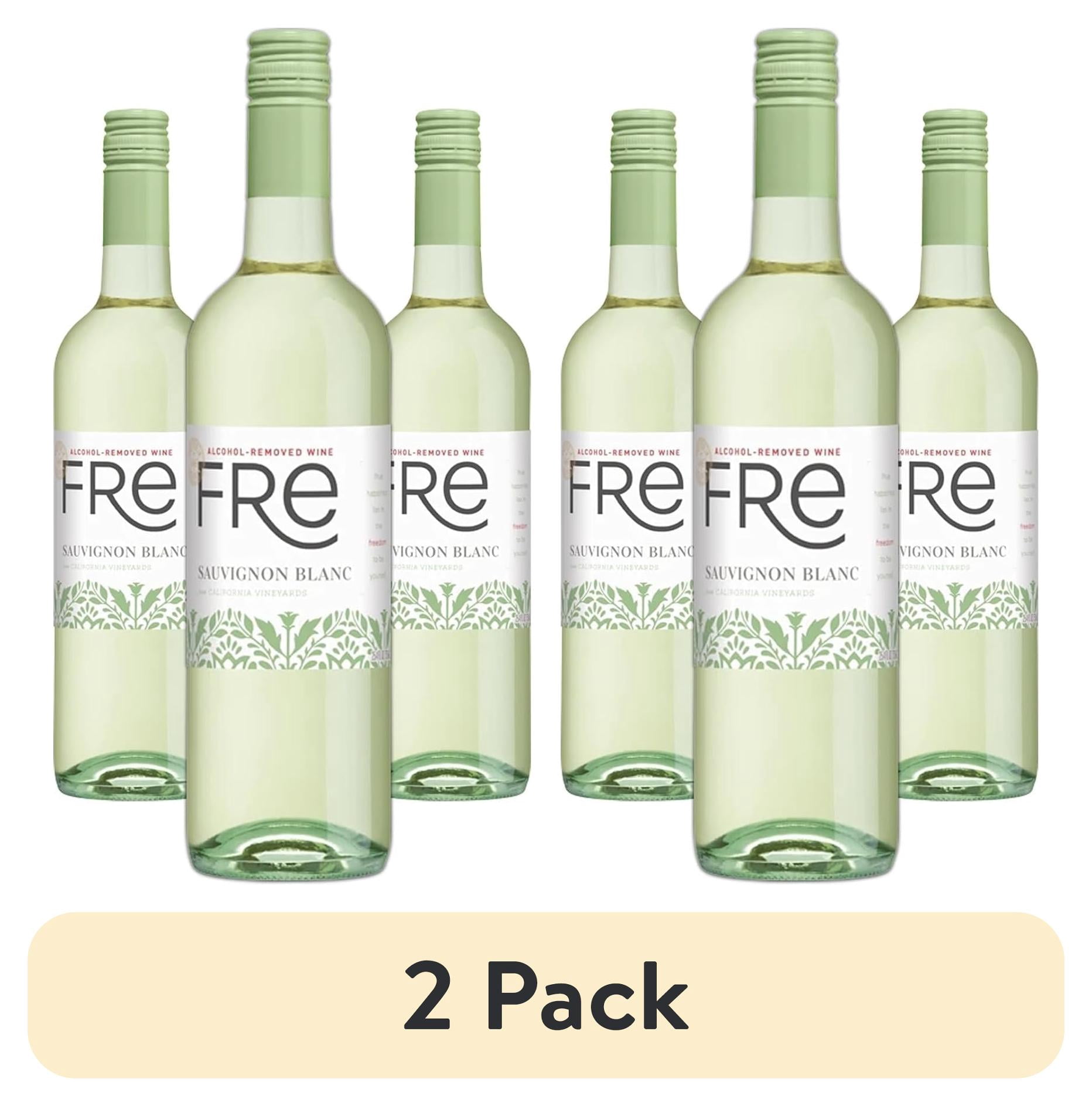 (2 pack) Sutter Home Fre Sauvignon Blanc Non-Alcoholic Wine 750ML, 3-PACK