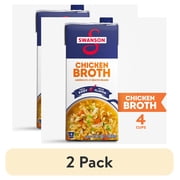 (2 pack) Swanson Chicken Broth, 32 oz Carton