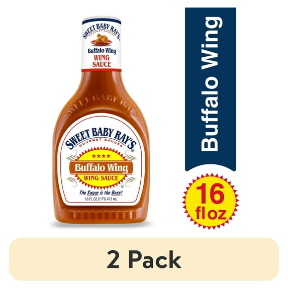 (2 pack) Sweet Baby Ray's Buffalo Wing Sauce 16 fl oz