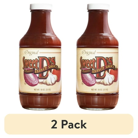 (2 pack) Sweet D's Original Barbecue BBQ Sauce 18oz