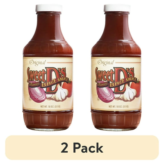 (2 pack) Sweet D's Original Barbecue BBQ Sauce 18oz