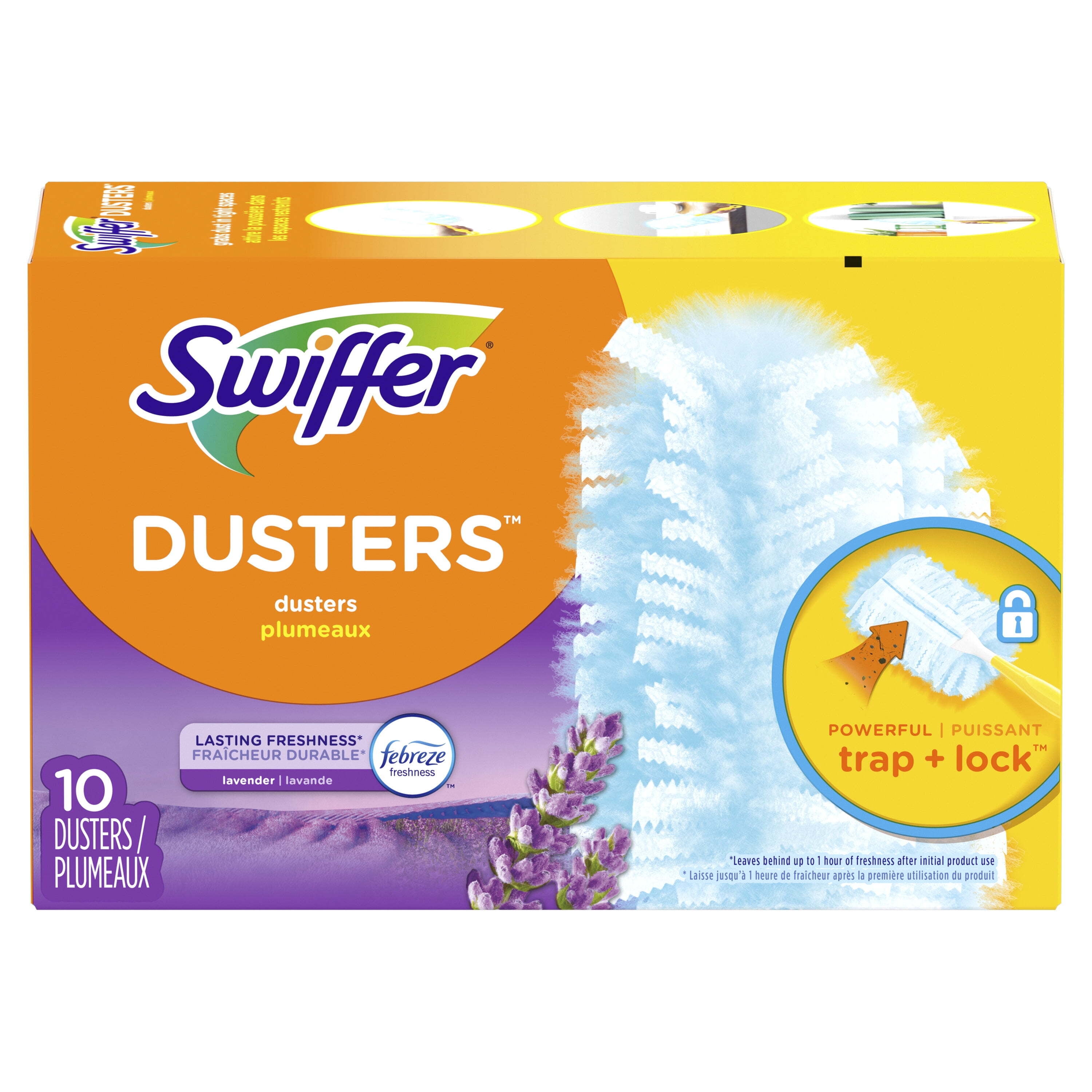 (2 pack) Swiffer Dusters Refill, Feather Duster Alternative, Lavender, 10ct