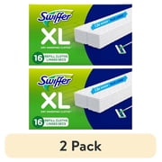 (2 pack) Swiffer Sweeper XL Dry Pad Refills, Unscented, 16 Count