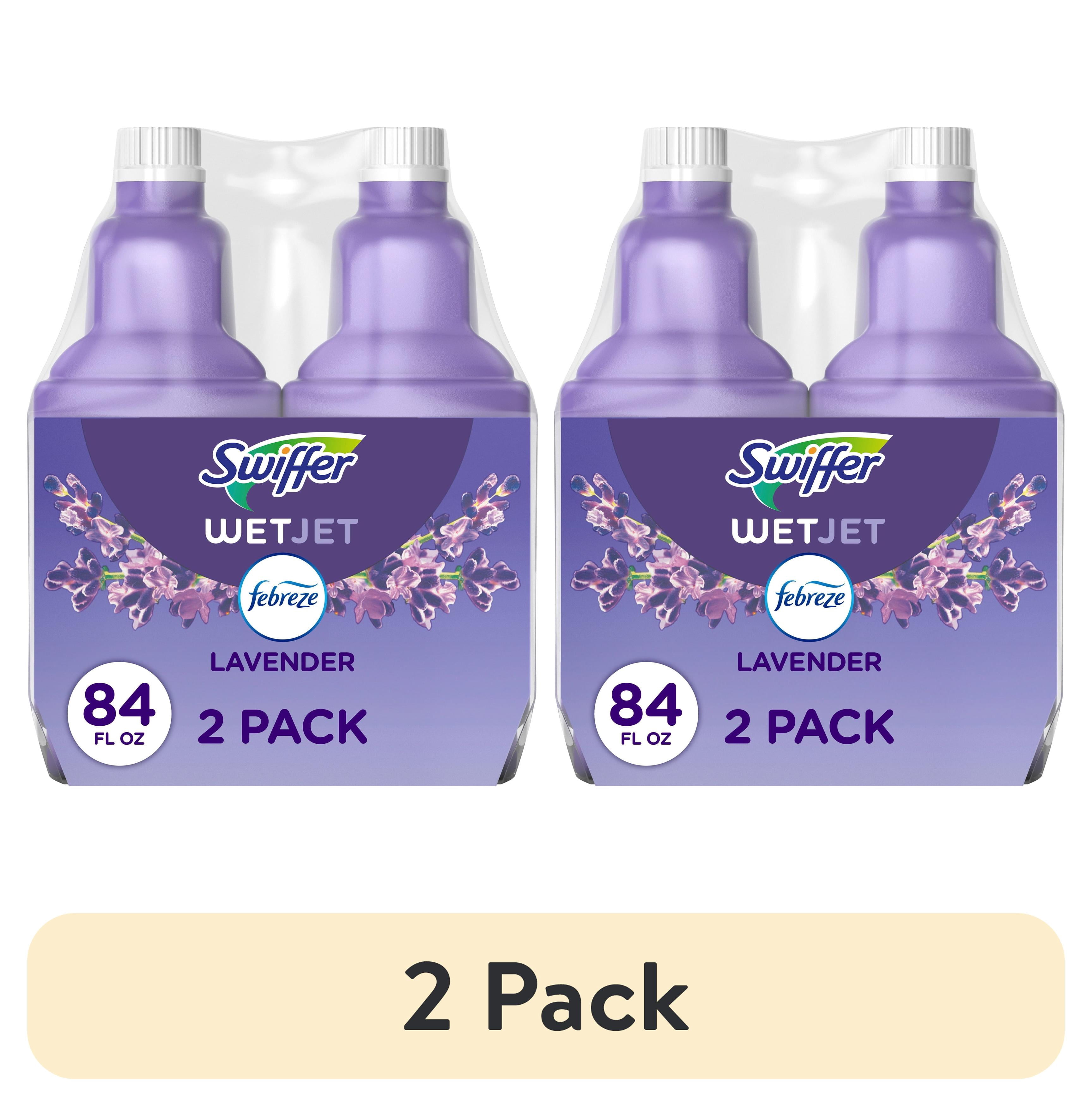 (2 pack) Swiffer Wet Jet Solution Refill, Lavender, 2 x 42.2 fl oz