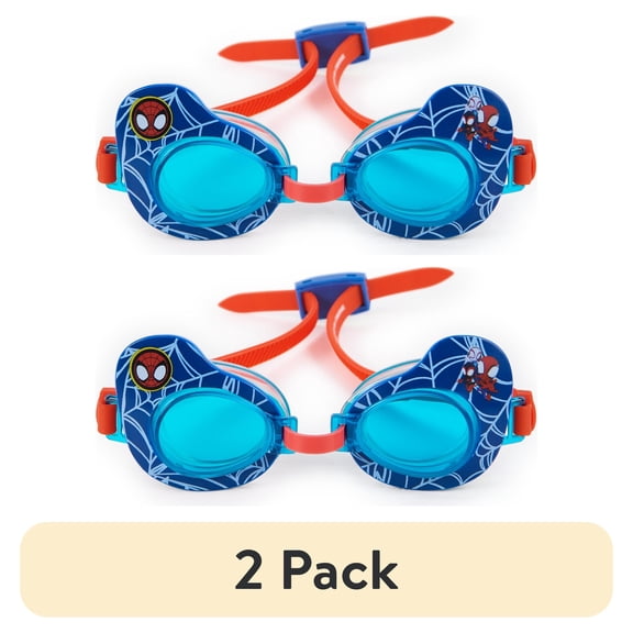 (2 pack) SwimWays Marvel Spider-Man Swim Goggles, for Kids Age 3 & up