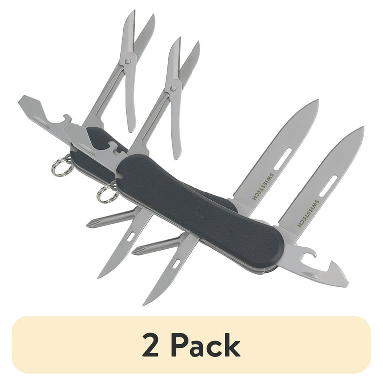 pack) Swiss Tech Helfen 12-in-1 Multi Tool Knife, with a