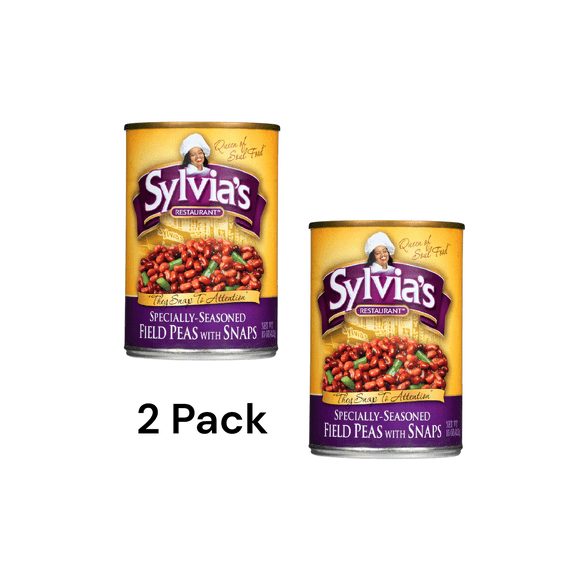 Sylvia's Field Beans, Peas Snaps Canned 2 Pack 15 Oz