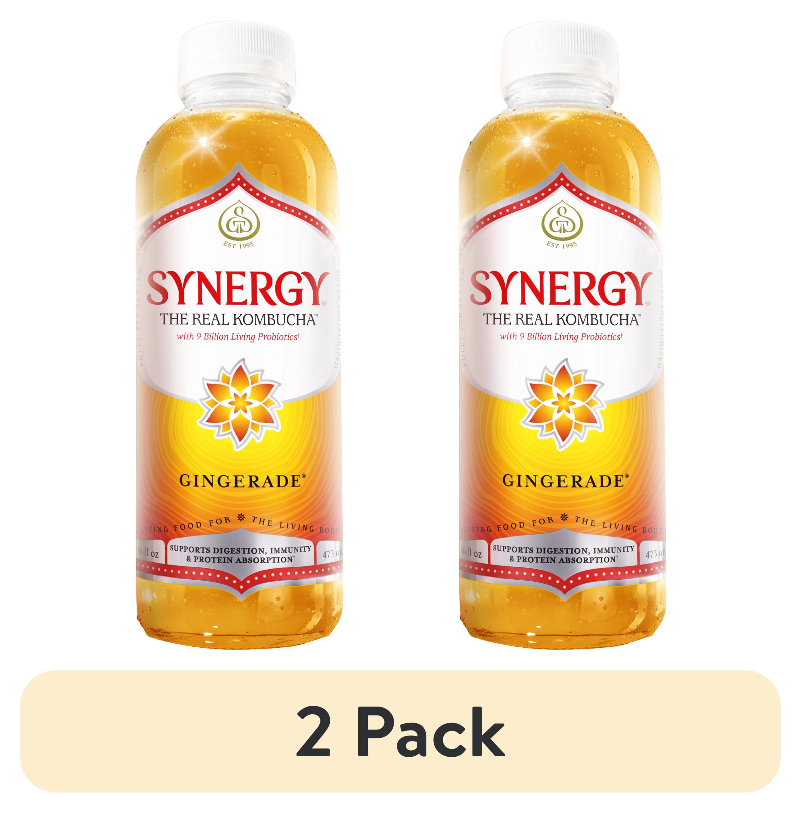 SynergyTokyo シナジーEVER (EST)1st 1000g GT.S Synergy Real Kombucha Gingerade, 16 fl oz, Fermented Drink