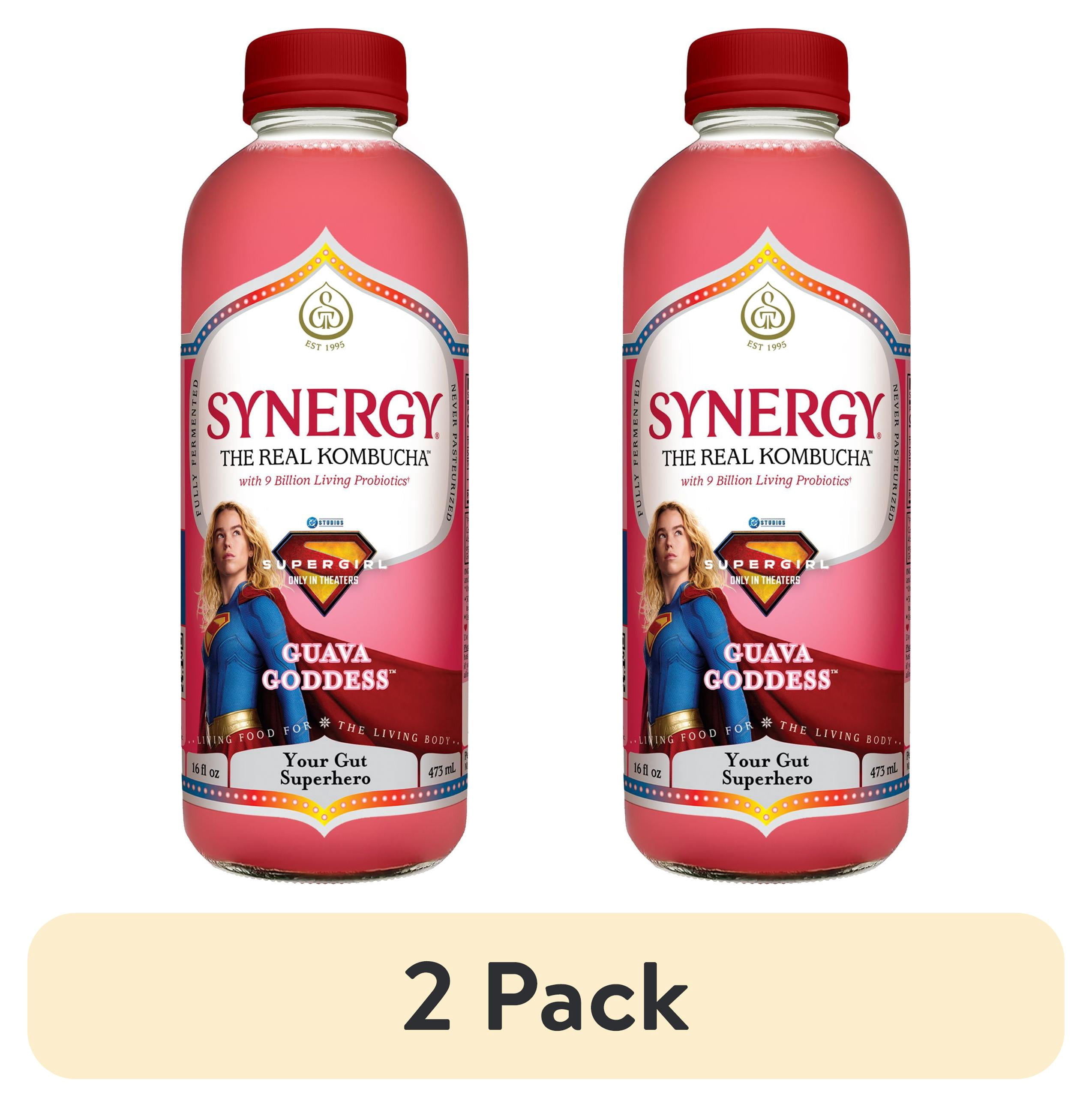 GT's Synergy Organic Raw Kombucha, Guava Goddess, Vegan, Gluten