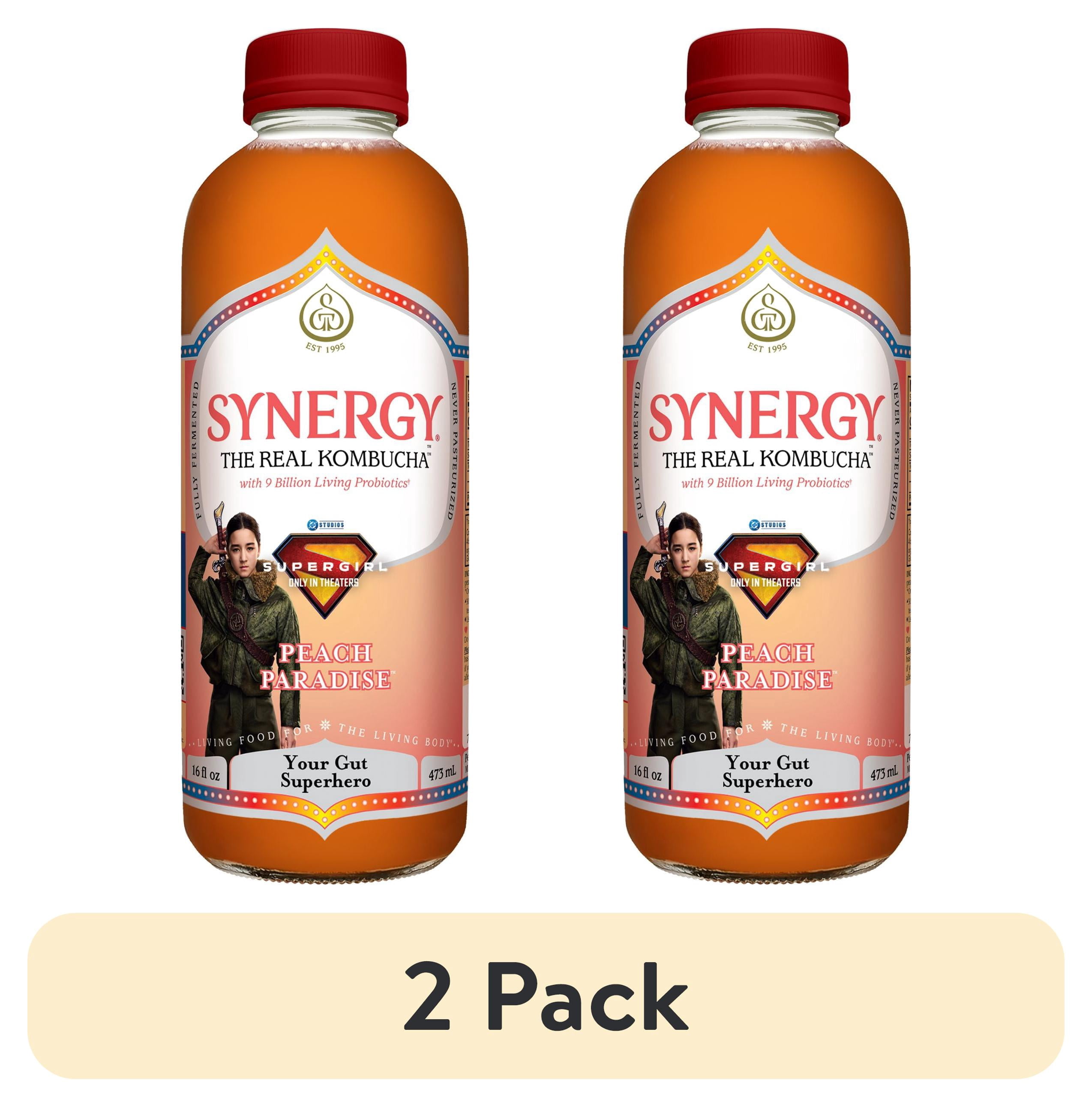 Synergy Peach Paradise Kombucha 16 fl oz - Walmart.com