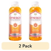 2 pack Synergy Peach Paradise Kombucha 16 fl oz