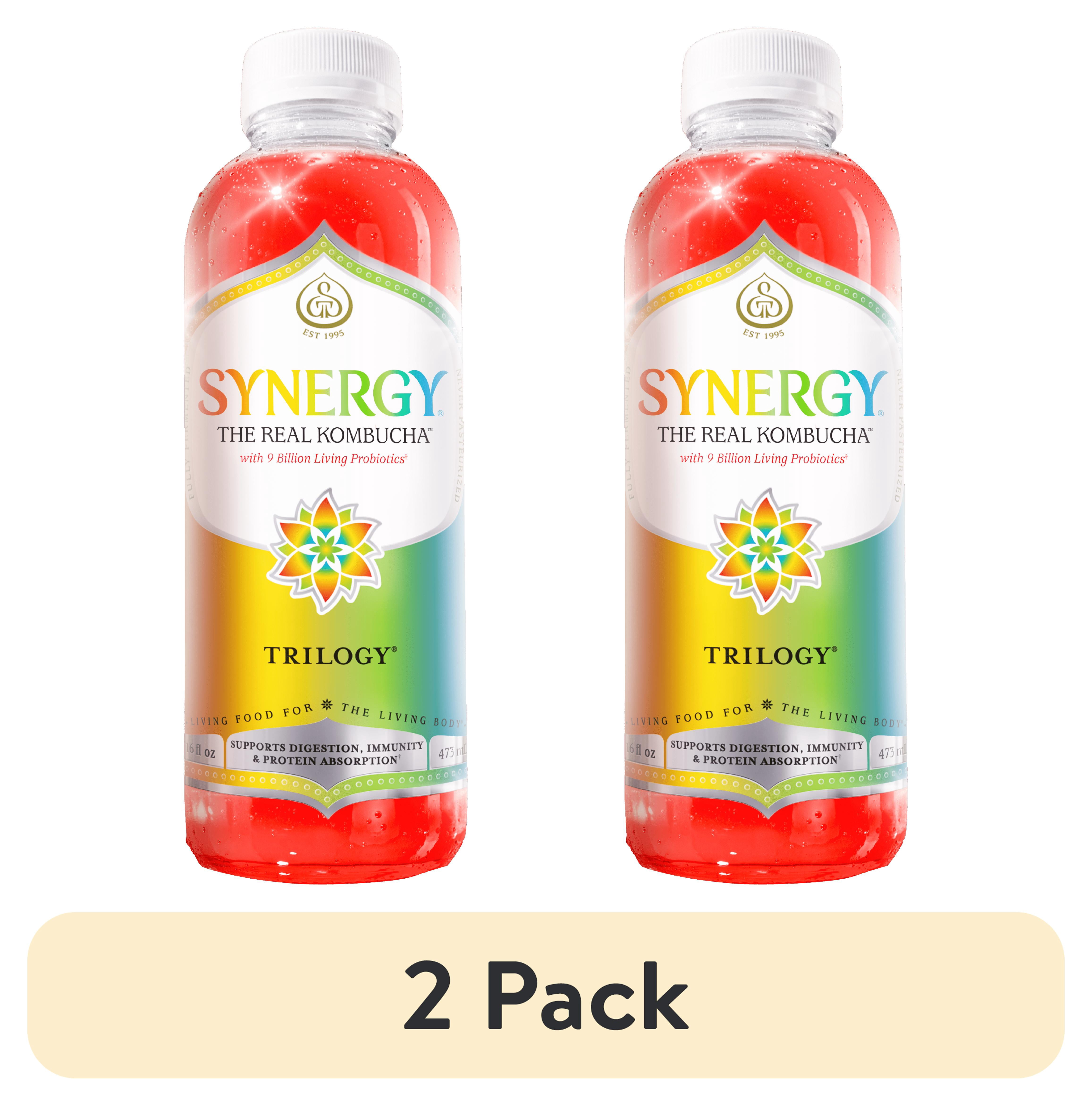 2 pack) Synergy The Real Kombucha Trilogy, 16 fl oz - Walmart.com