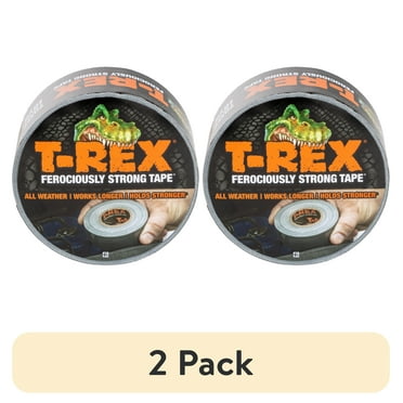 (2 pack) T-Rex Ferociously Strong Gunmetal Gray Duct Tape, 1.88 in. x 10 yd.