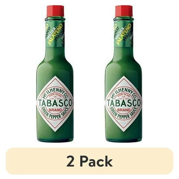 (2 pack) TABASCO BRAND Green Jalapeno Pepper Sauce 2 fl. oz. Box