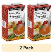 (2 pack) Tabatchnick Garden Vegetable Broth, 32 oz, Pack of 12