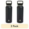 thumbnail interactive-video image 1 of (2 pack) TAL Stainless Steel Everett Water Bottle 50 fl oz, Black, 1 of 6