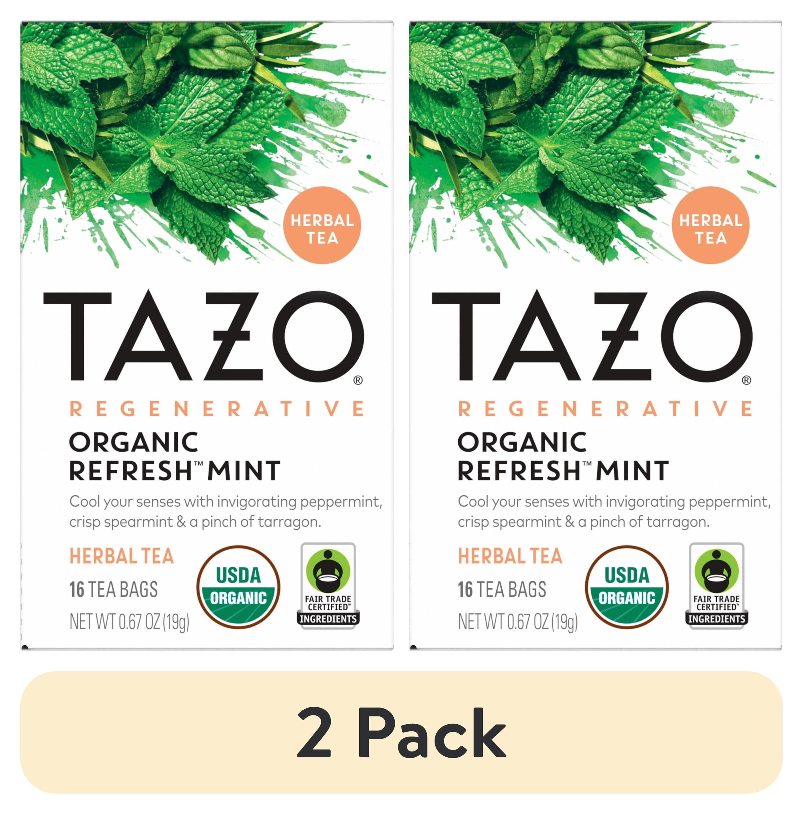 TAZO Refresh Mint Herbal Tea Bags, 16 Count - Walmart.com