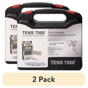 (2 pack) TENS 7000 Digital TENS Unit, Muscle Stimulator Machine for Pain Relief, 6.25" x 7.00" x 2.00"