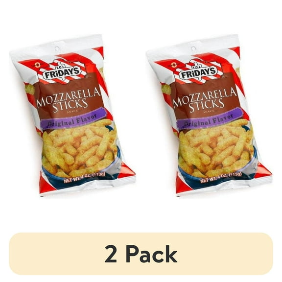 (2 pack) TGI Fridays Mozzarella Snack Sticks, 2.25-Ounces (Pack of 6)