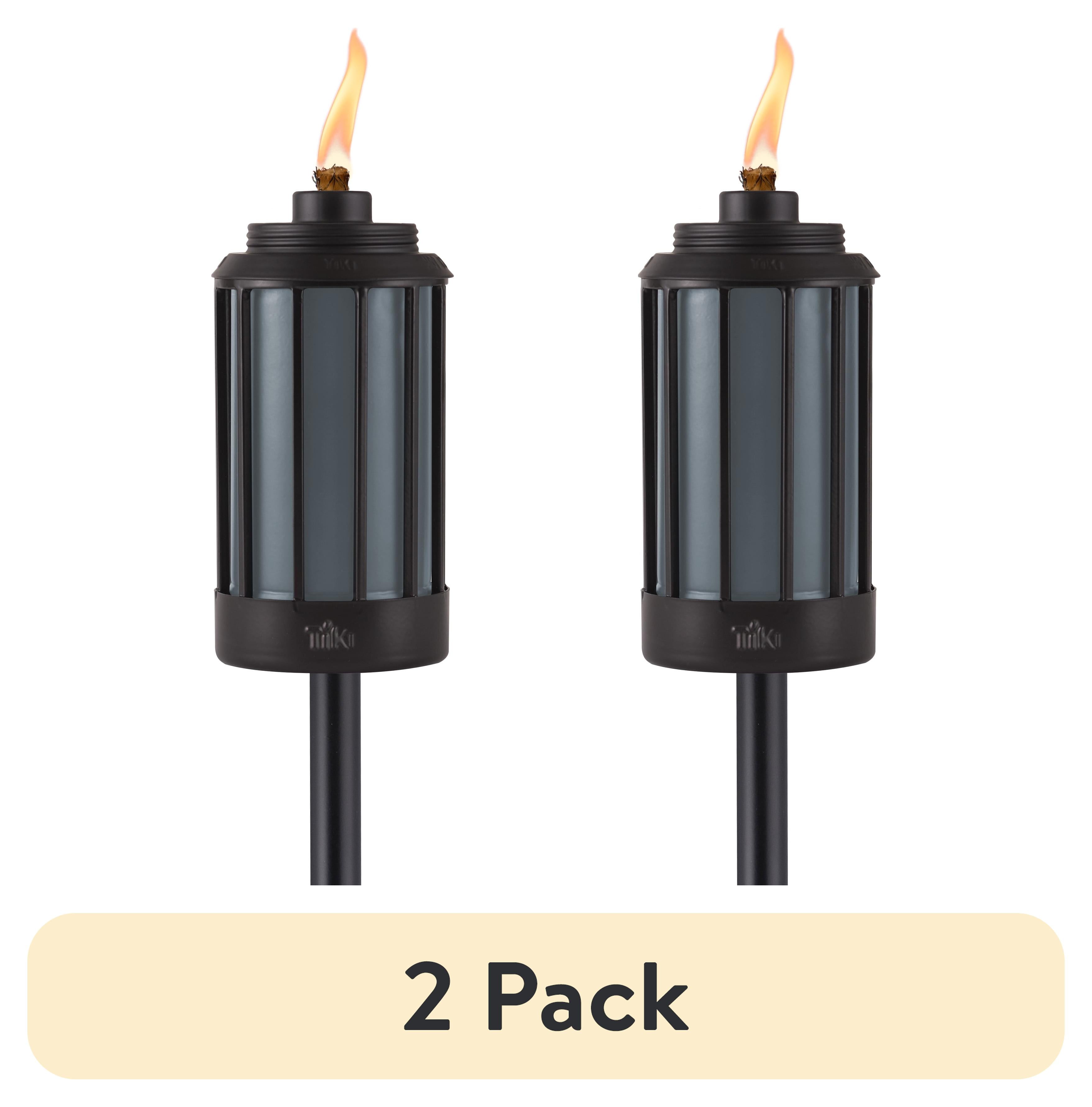 Tiki Merk Verstelbare Vlam 65-Inch Torch, Hars Zwart