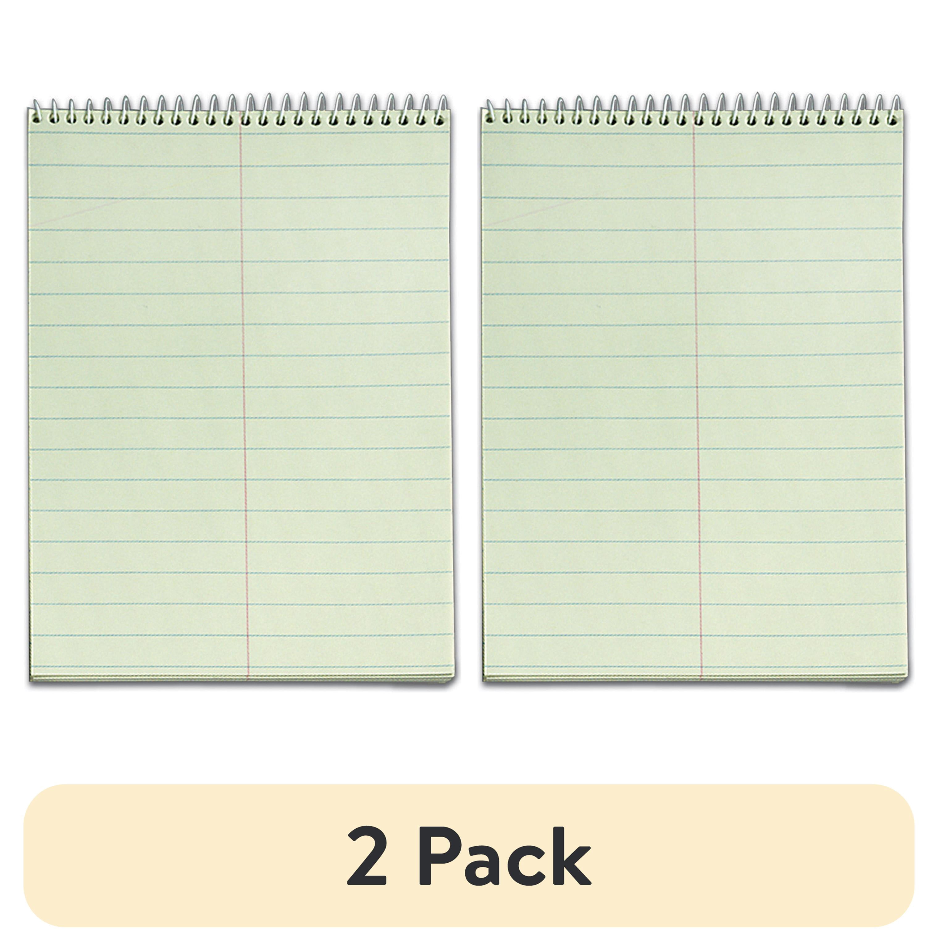 (2 pack) TOPS™ Steno Books, 6" x 9", Gregg Ruled, 80 Sheets, Green, 1 Each