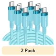 thumbnail image 1 of (2 pack) TOPVISION Fast Charge Cable, 2Pack [6FT Fast Charging Cables] 3.1A Nylon Braided Type-C Charger Bundle for iPhone 15/16, Samsung Galaxy S23/S24, Pixel 7/8, Moto G Power & Android Devices​​, 1 of 9