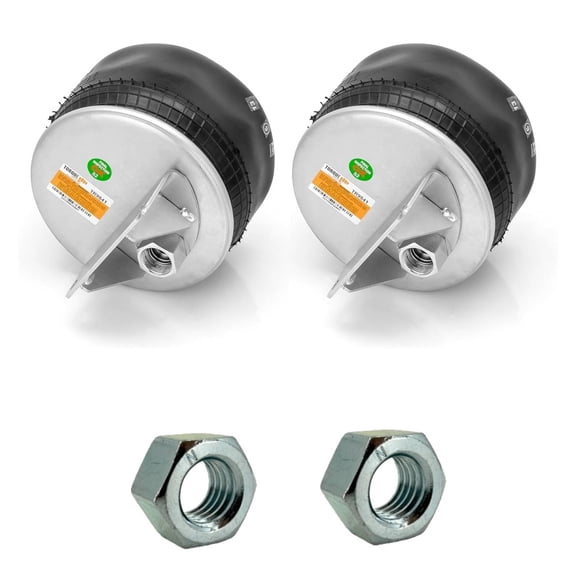 2 pack of TORQUE Air Spring Bag w/Hardware Kit for Kenworth Trucks (Replaces Firestone 9541, 9547, Firestone W01-358-9541, W01-358-9547, Kenworth C81-1004, C81-1005) (2 x TR9541)