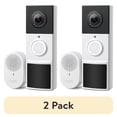 thumbnail interactive-video image 1 of (2 pack) TP-Link Tapo Wire Free 2K Video Doorbell. Night Vision - 2 Way Audio - TD21, 1 of 16