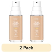 2 pack LOreal Paris True Match Cream Foundation Makeup, W4 Warm Light Medium, 1 fl oz