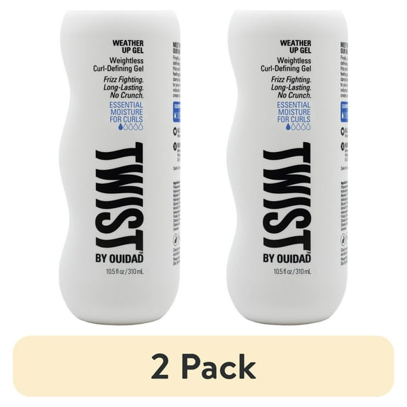 (2 pack) TWIST Weather Up Gel, Hair Gel for Curly Hair, 10.5 fl oz