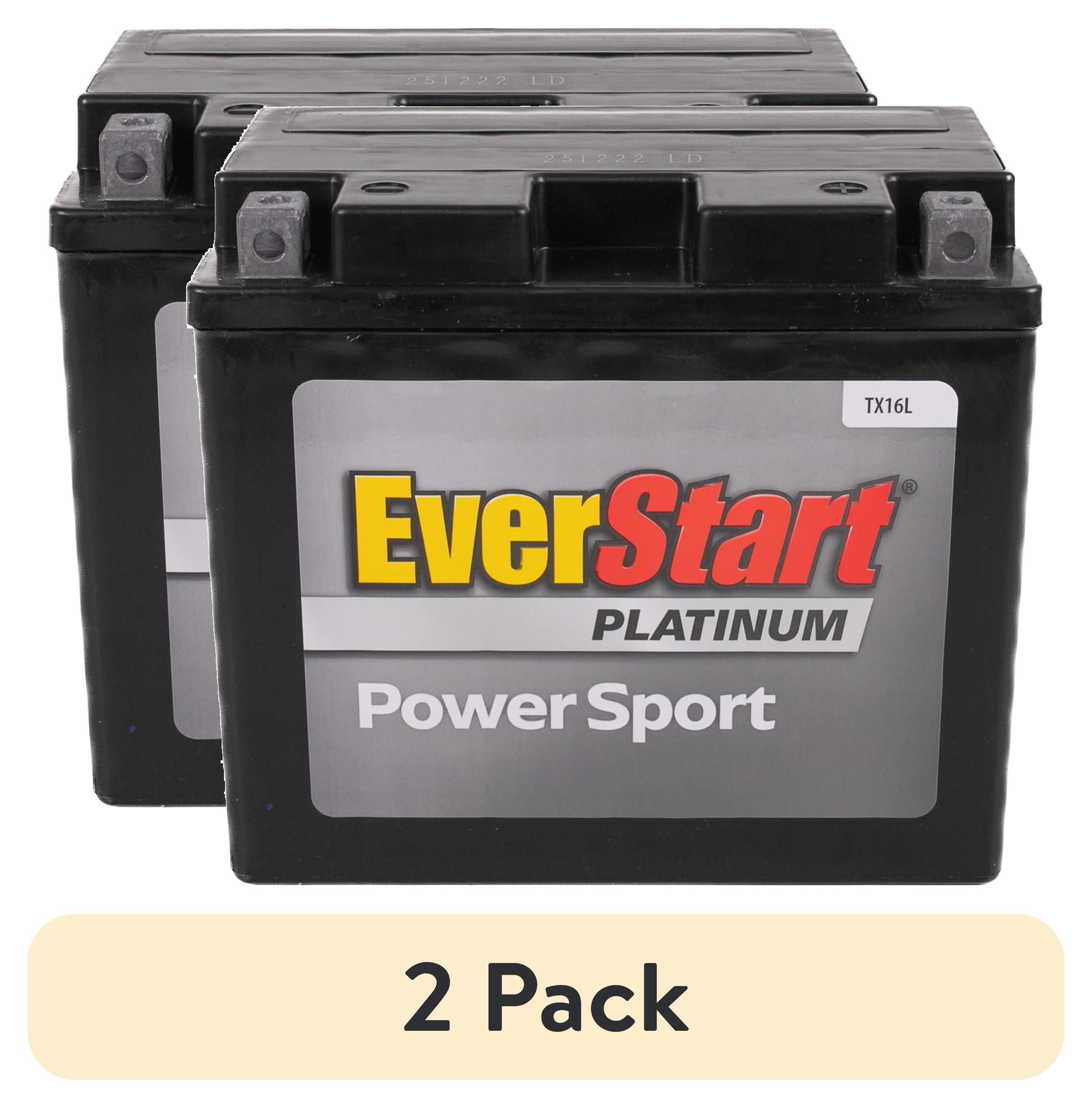 (2 pack) TX16L EverStart AGM Factory Activated Powersport 12 Volt Battery 230 CCA 14 RC