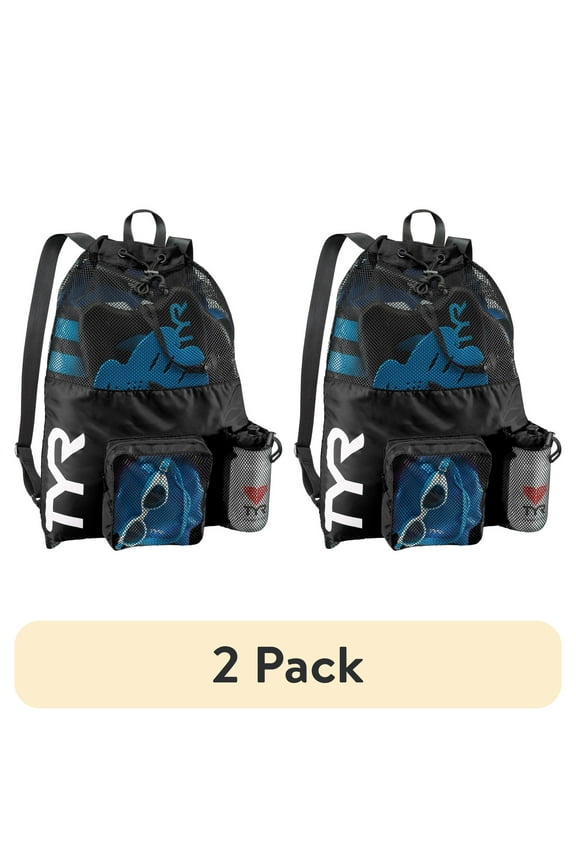 (2 pack) TYR 40L Big Mesh Mummy Backpack - Black