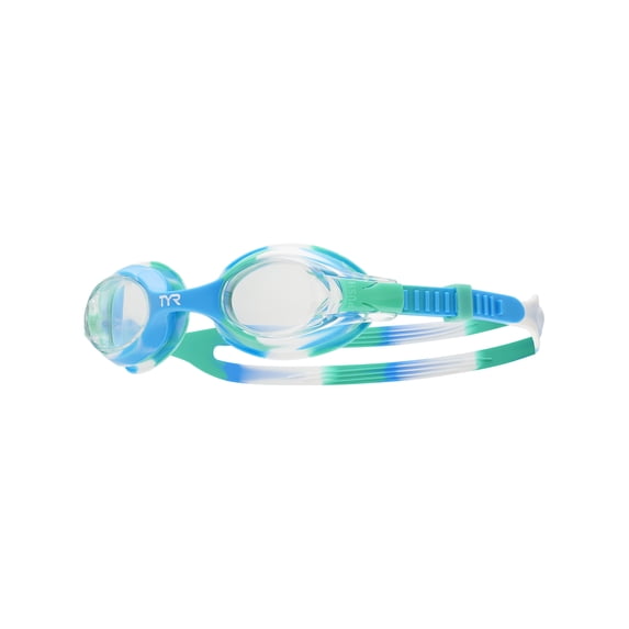 (2 pack) TYR Youth Fit Swimple Tie Dye Non-Mirrored Goggle - Blue/Teal