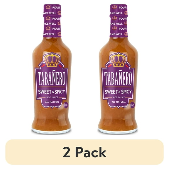 (2 pack) Regular Tabanero Sweet & Spicy Hot Sauce - 5 oz.