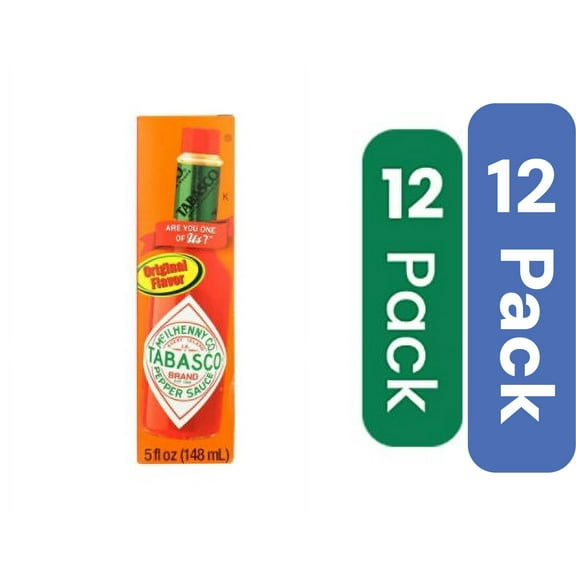 (2 pack) Tabasco Original Pepper Sauce in box, 5 Fluid Ounce Pack of 12-2927534115