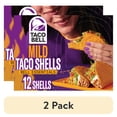 thumbnail image 1 of (2 pack) Taco Bell Mild Seasoned Flavor Crunchy Taco Shells, 12 ct, 4.8 oz Box, 1 of 16