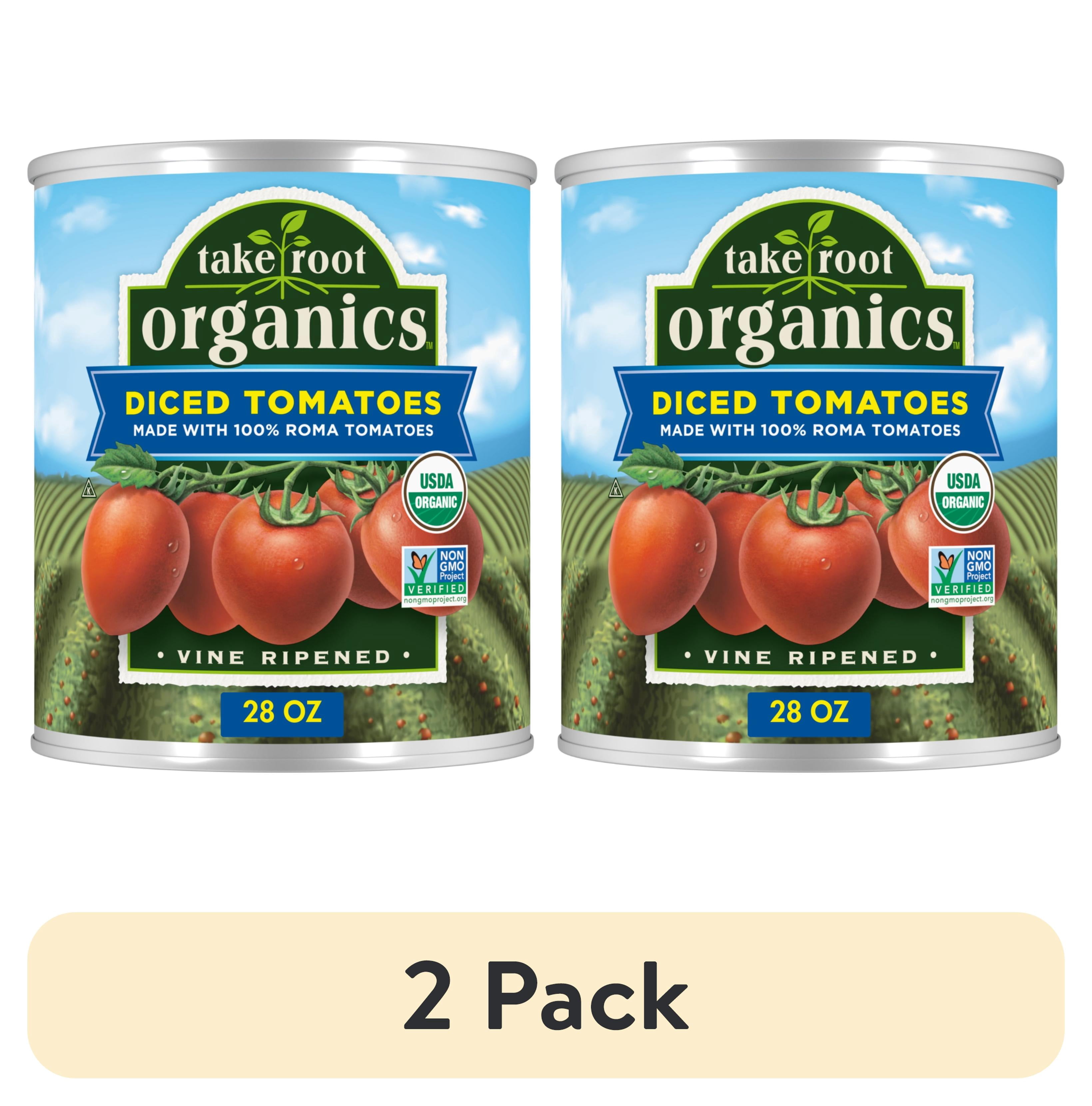 (2 pack) Take Root Organics Diced Tomatoes, 28 oz Can