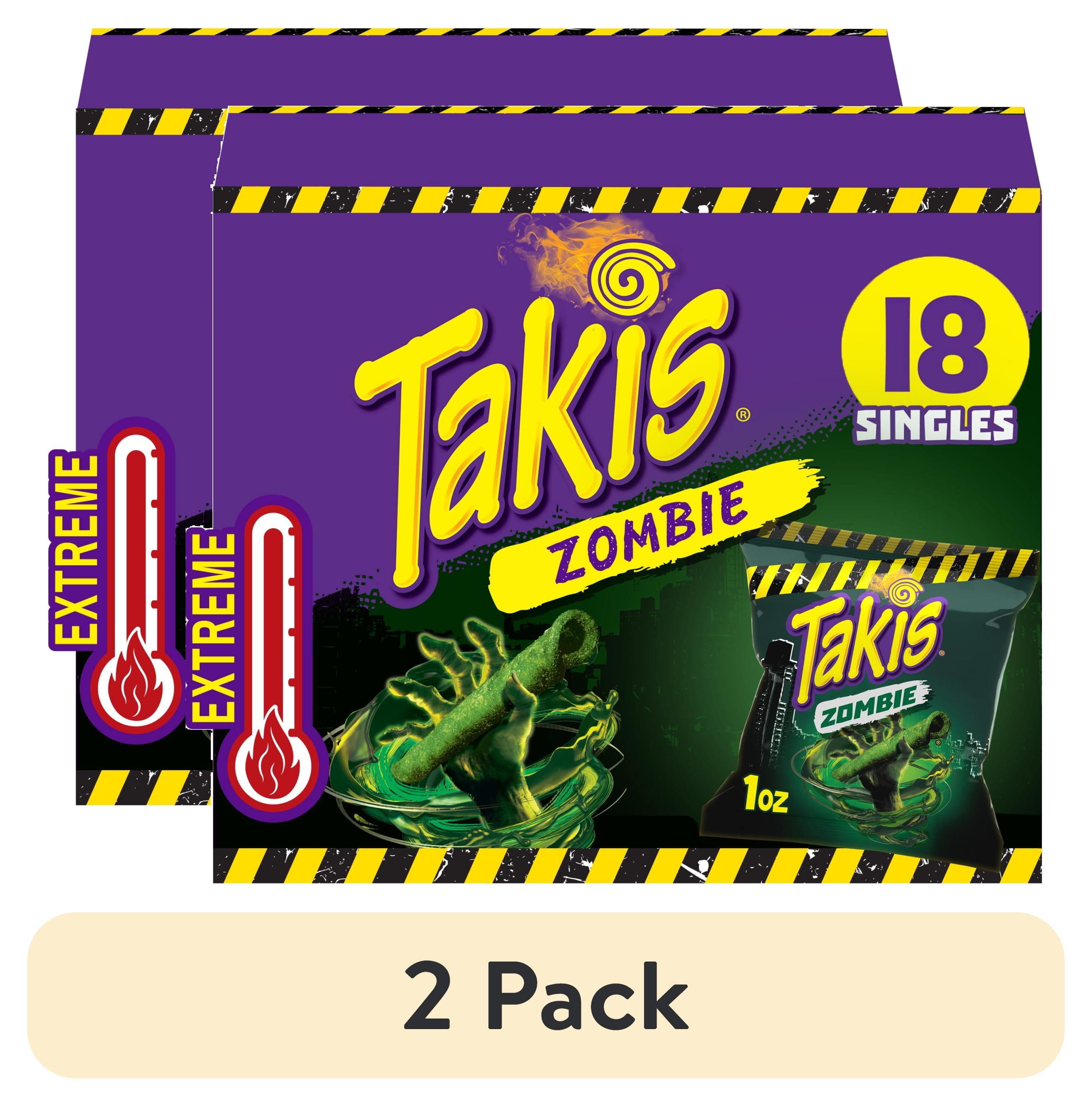 2 pack) Takis Zombie 18 pc / 1 oz Multipack, Habanero & Cucumber