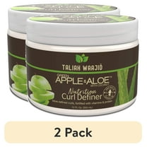 (2 pack) Taliah Waajid Nutrition Curl Definer Hair Styling Cream with Green Apple, 12 fl oz