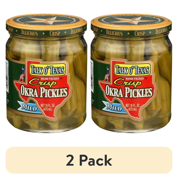 (2 pack) Talk O Texas Okra Pickled Mild