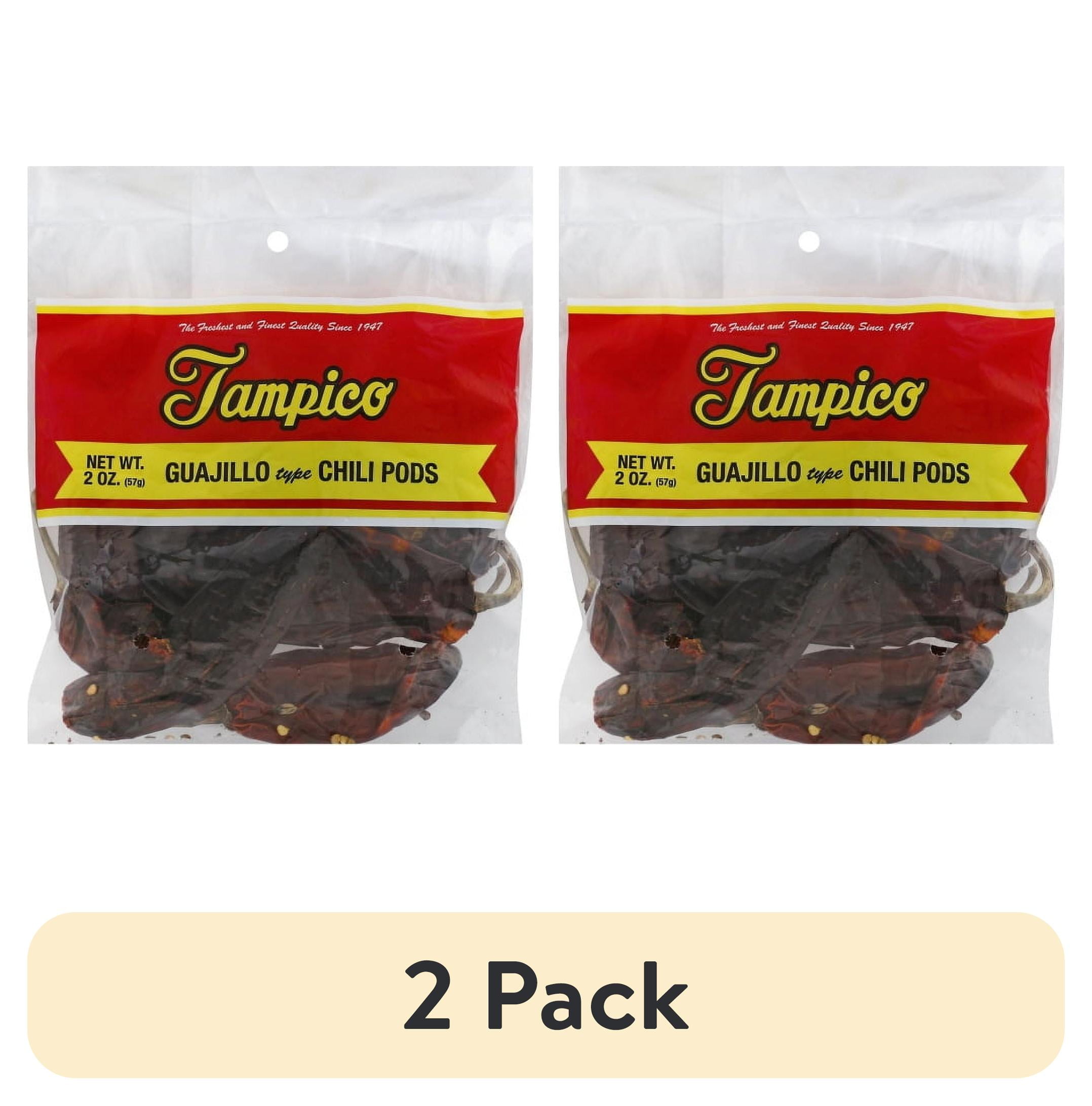 (2 pack) Tampico Guajillo Chili Pods, 2 oz