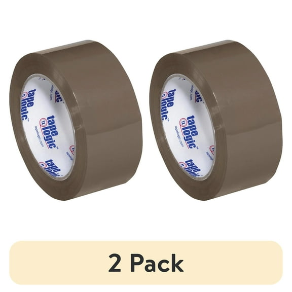 (2 pack) Tape Logic  2 in. x 110 yards Tan No.700 Economy Tape - Pack of 6